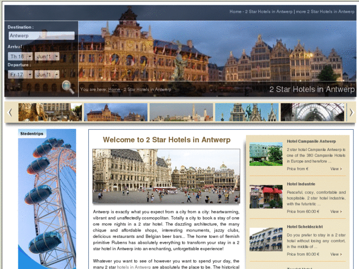 www.2starhotelsinantwerp.com