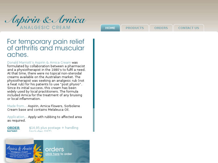 www.aspirinandarnica.com