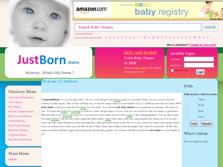 www.justbornbabynames.com