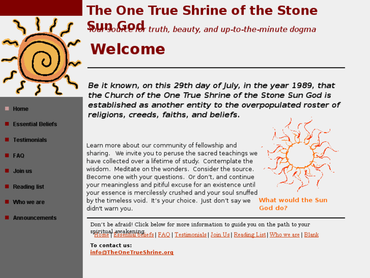 www.theonetrueshrine.org