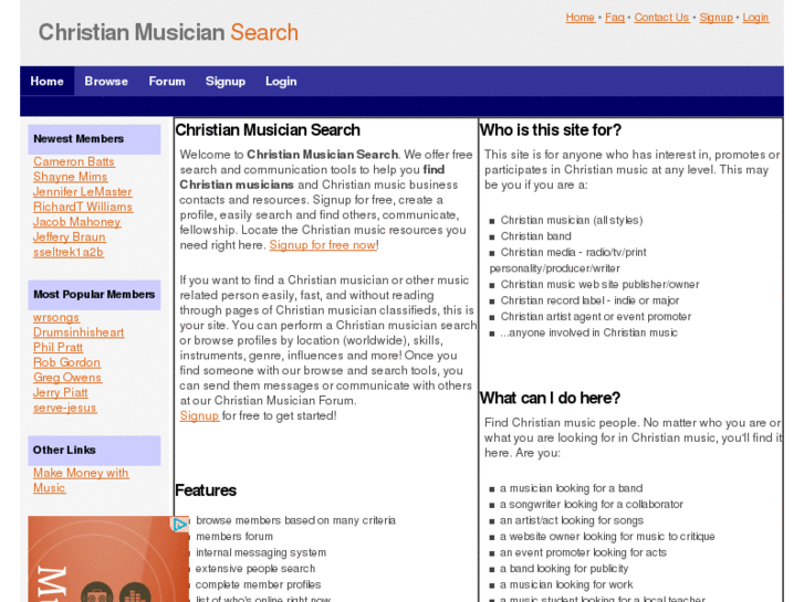 www.christianmusiciansearch.com