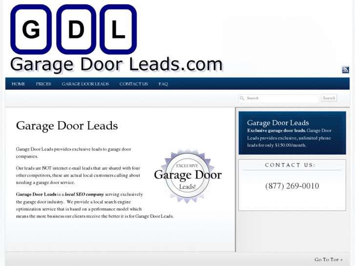 www.garagedoorleads.com