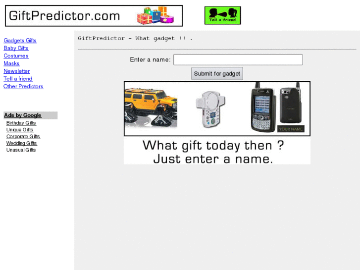 www.giftpredictor.com