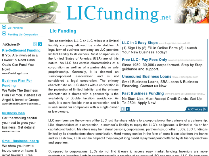 www.llcfunding.net