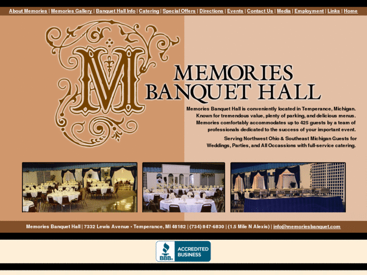 www.memoriesbanquet.com