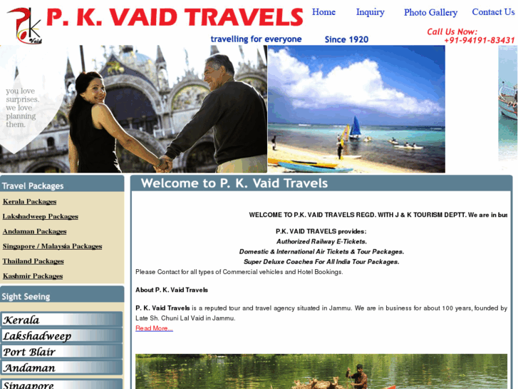 www.pkvaidtravels.com