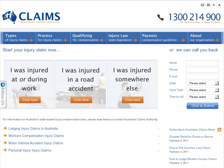 www.claims.com.au