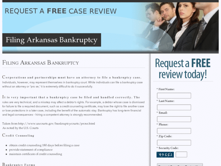 www.filingarbankruptcy.com