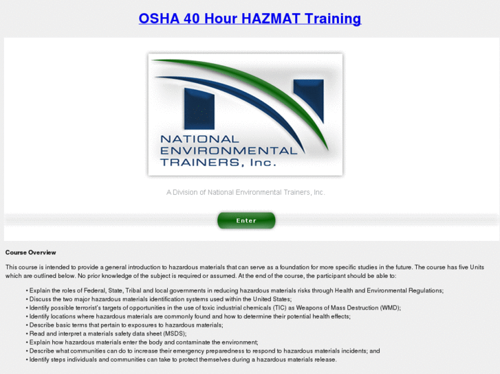 www.osha40hourhazmattraining.net