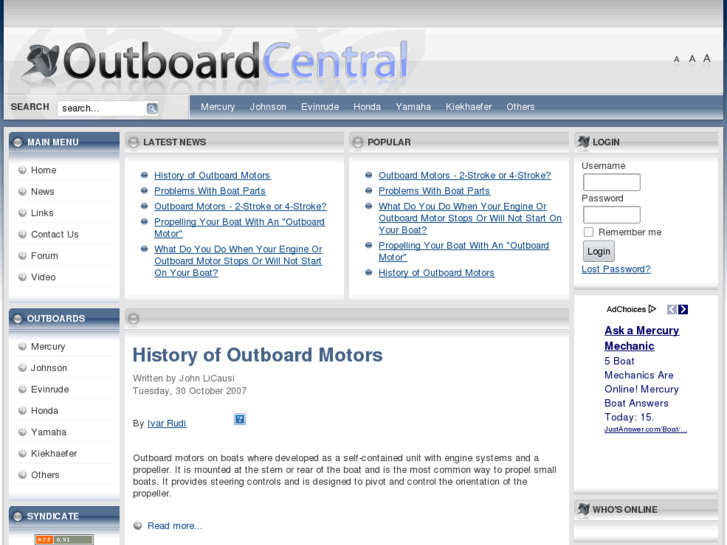 www.outboardcentral.com