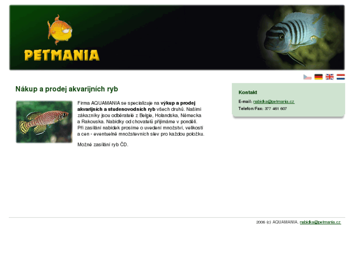 www.aquamania.cz