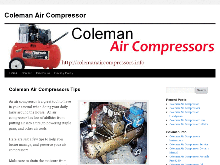 www.colemanaircompressor.info