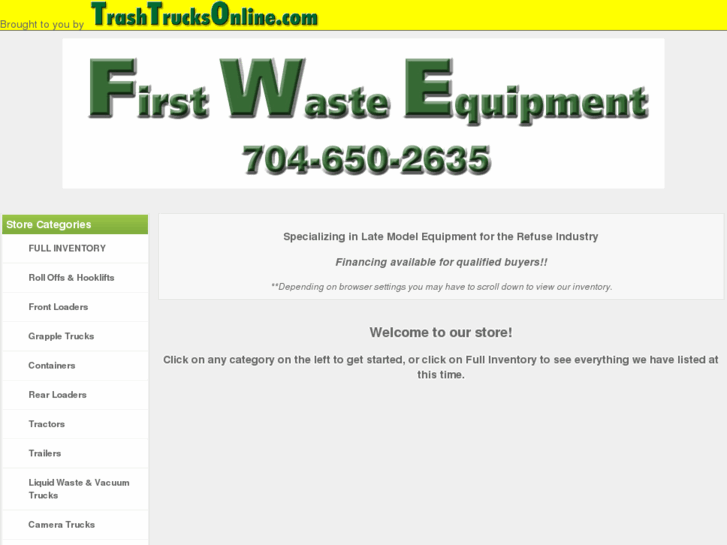 www.firstwasteequipment.com