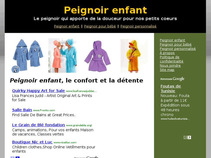 www.peignoirenfant.com