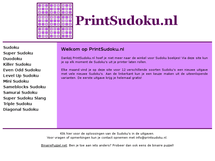 www.printsudoku.nl