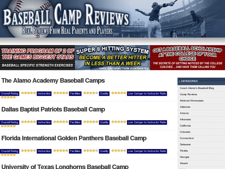 www.baseballcampreviews.com