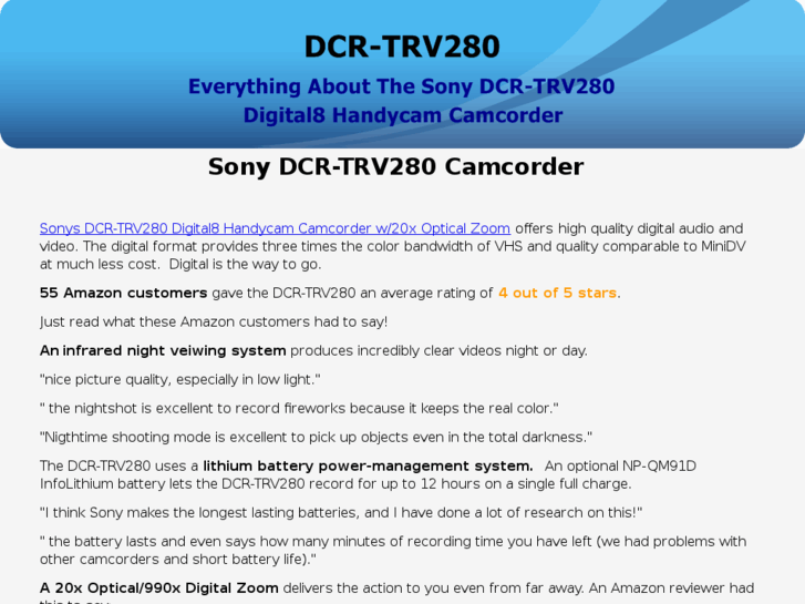 www.dcr-trv280.com