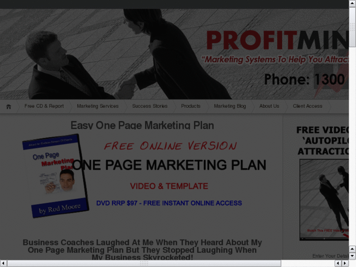 www.marketingplanonepage.com