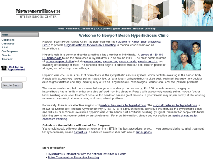 www.newportbeachsweatclinic.com