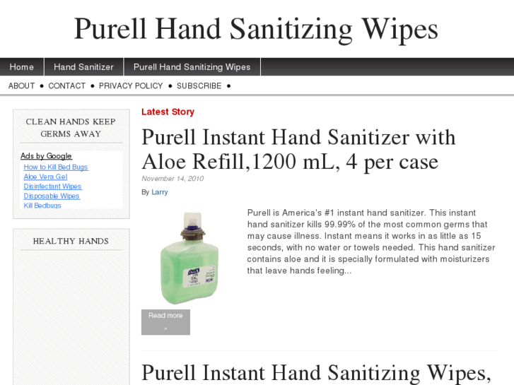 www.purellhandsanitizingwipes.com