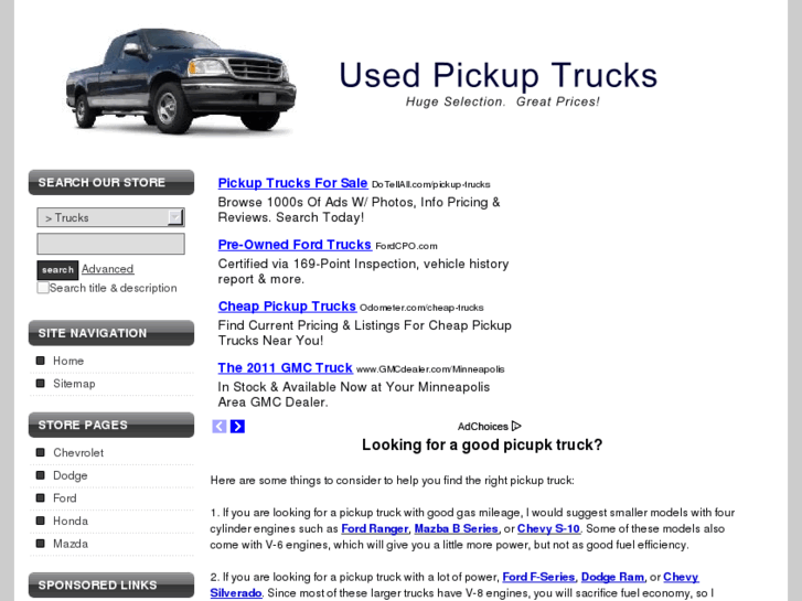 www.usedpickuptrucks.org