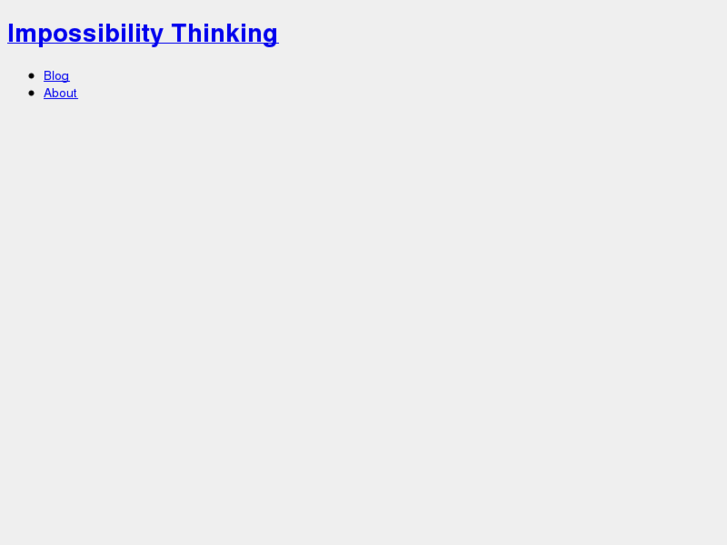 www.impossibilitythinking.com