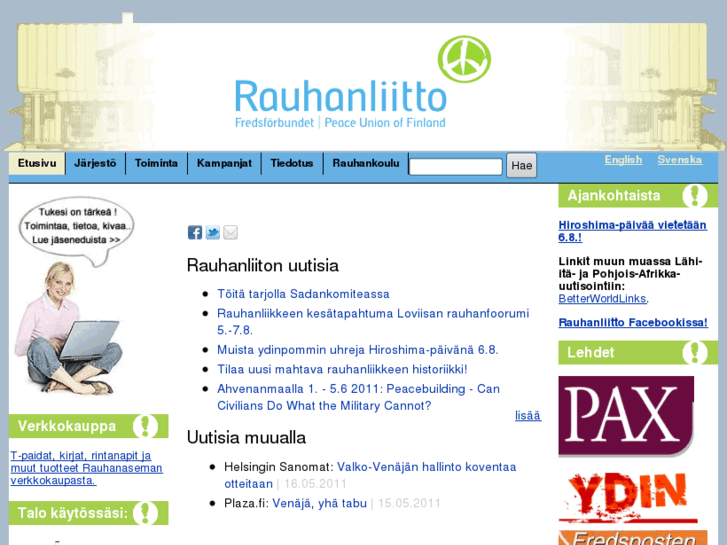 www.rauhanliitto.fi