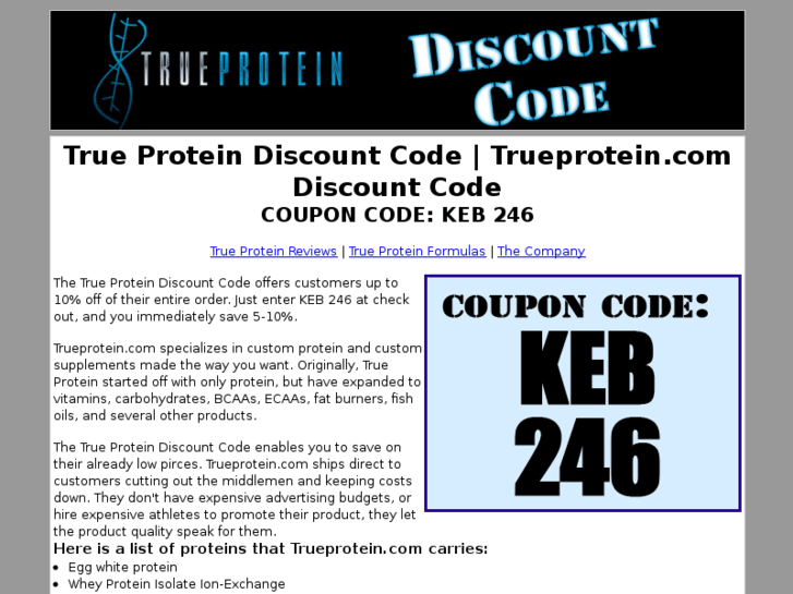 www.trueproteindiscountcode.com