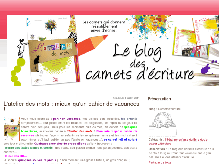 www.carnetsdecriture.com