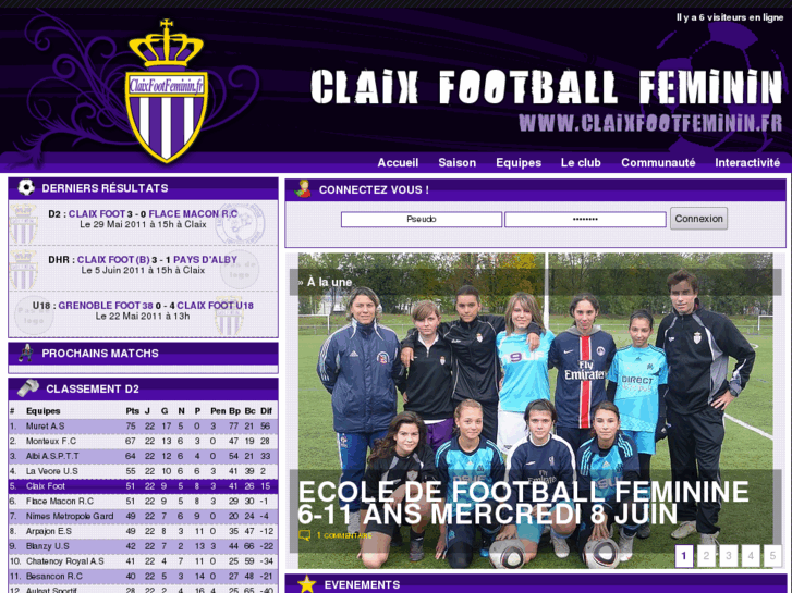 www.claixfootfeminin.fr