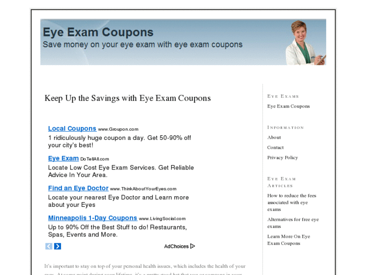 www.eyeexamcoupons.com