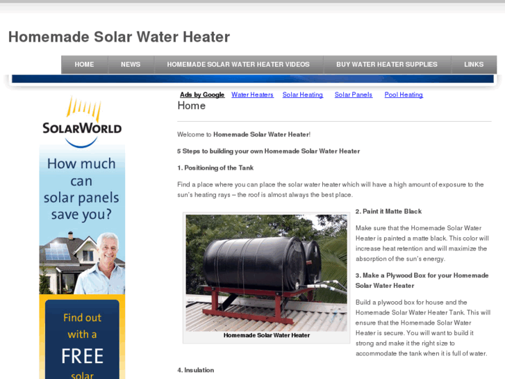 www.homemadesolarwaterheater.com