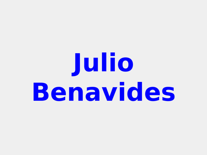 www.juliobenavides.com