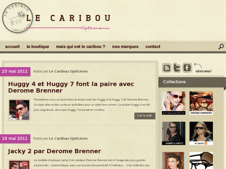 www.lecaribou-opticiens.com