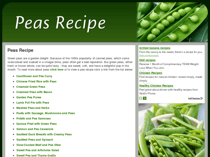 www.peasrecipe.com