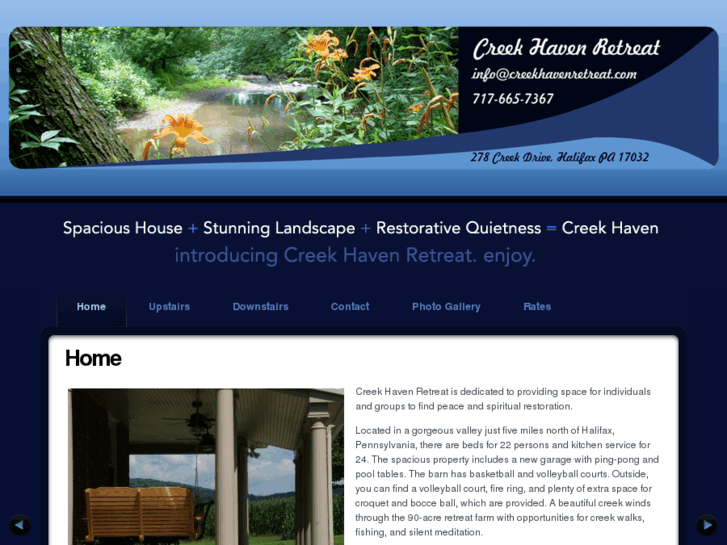 www.creekhavenretreat.com