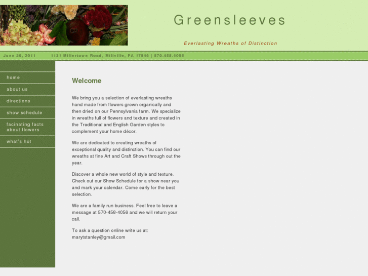 www.greensleevesflowers.com