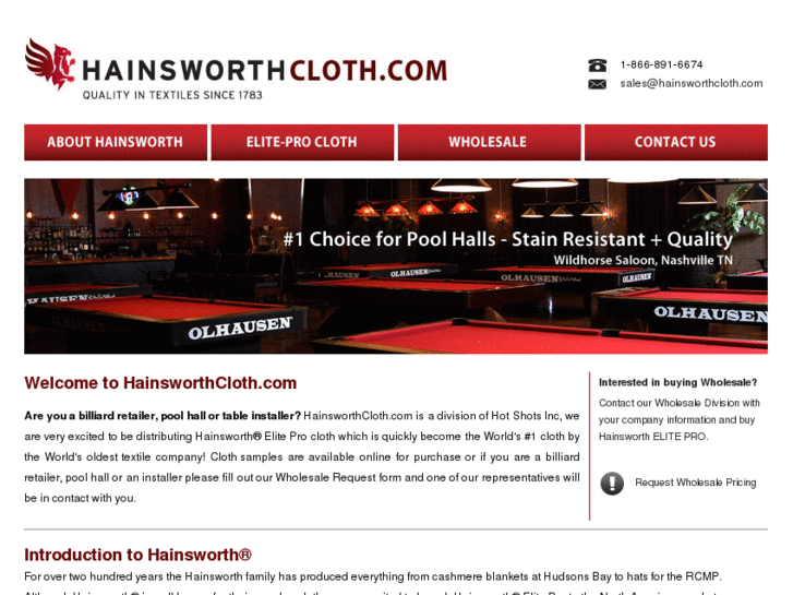 www.hainsworthcloth.com