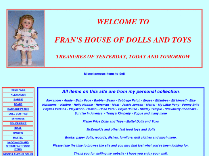 www.franshouseofdollsandtoys.com