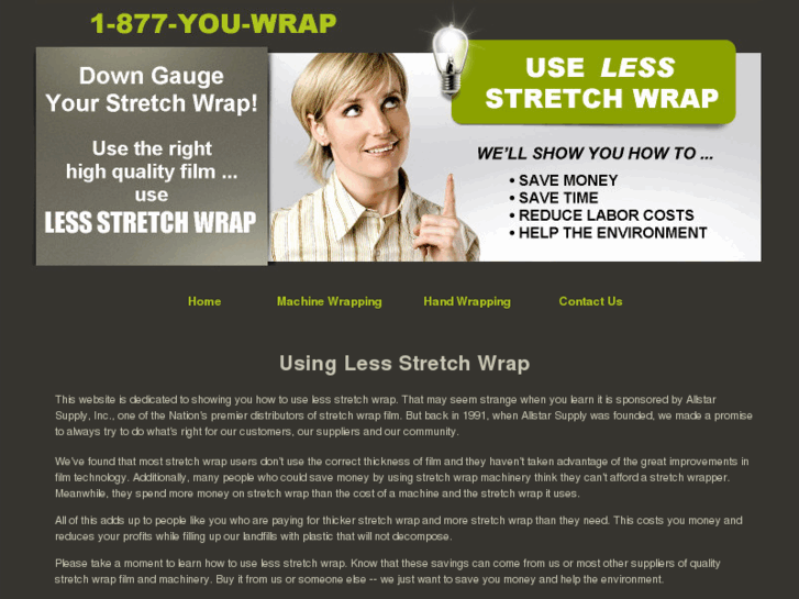 www.lessstretchwrap.com