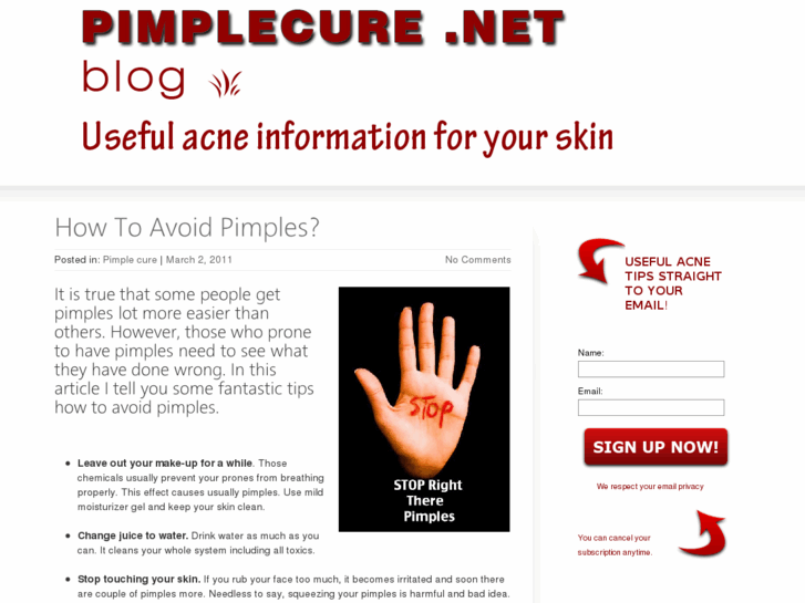 www.pimplecure.net