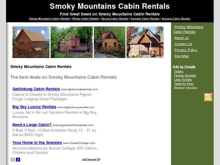 www.smokymountainscabinrentals.net