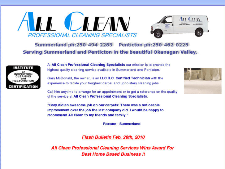 www.allcleancarpetandupholstery.com