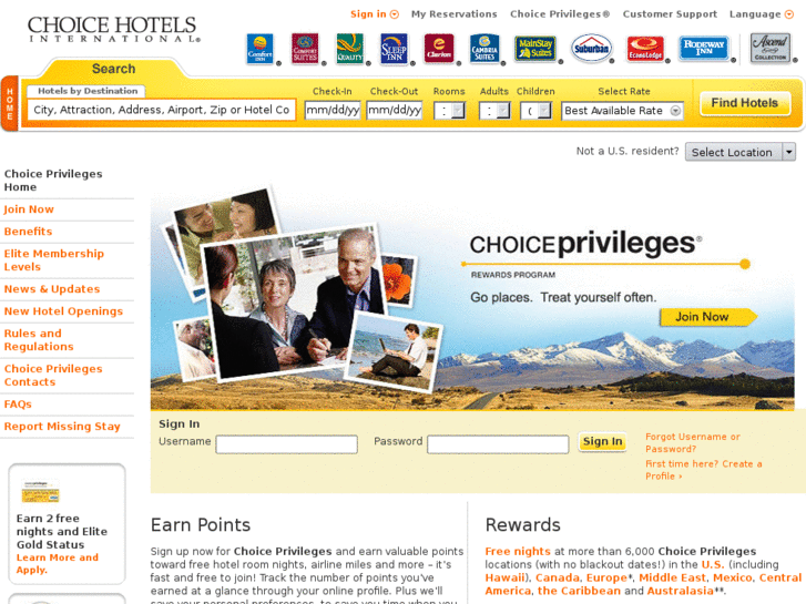 Choice Hotels Privilege Program