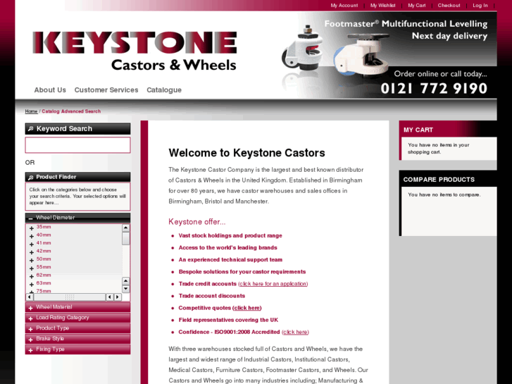 www.keystonecastors.com