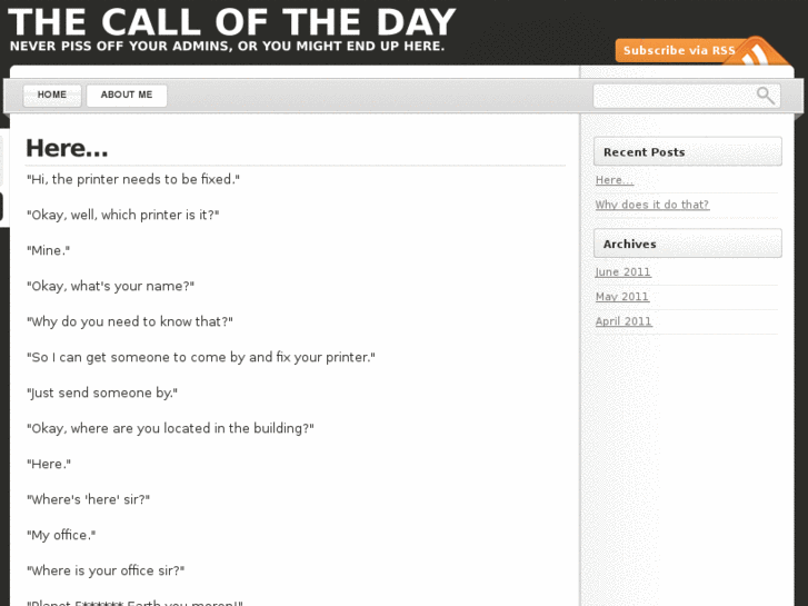 www.thecalloftheday.com