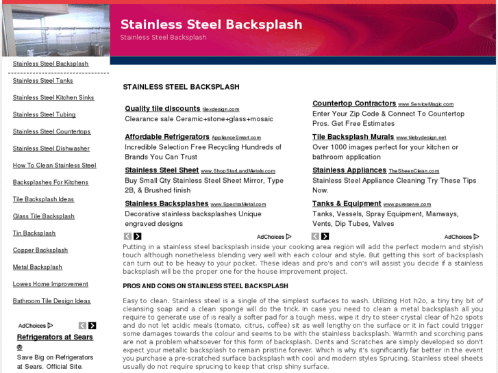 www.backsplashstainlesssteel.com