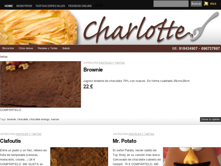 www.charlottepasteleria.com