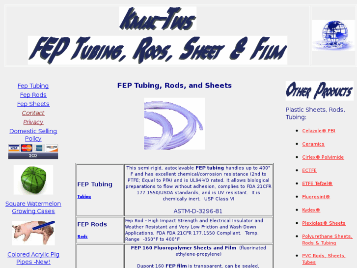 www.fep-tubing-rods-sheets.com