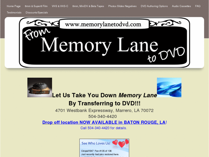 www.memorylanetodvd.net